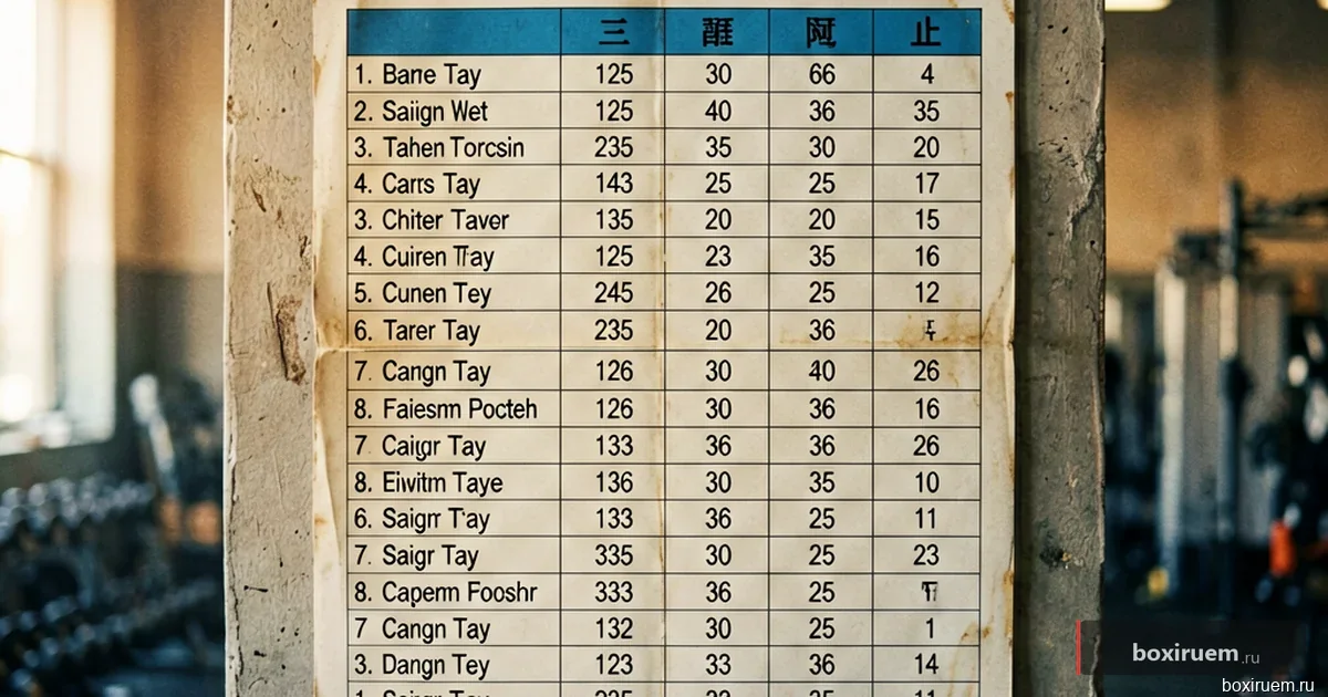 Бланки судей с ручкой на краю ринга