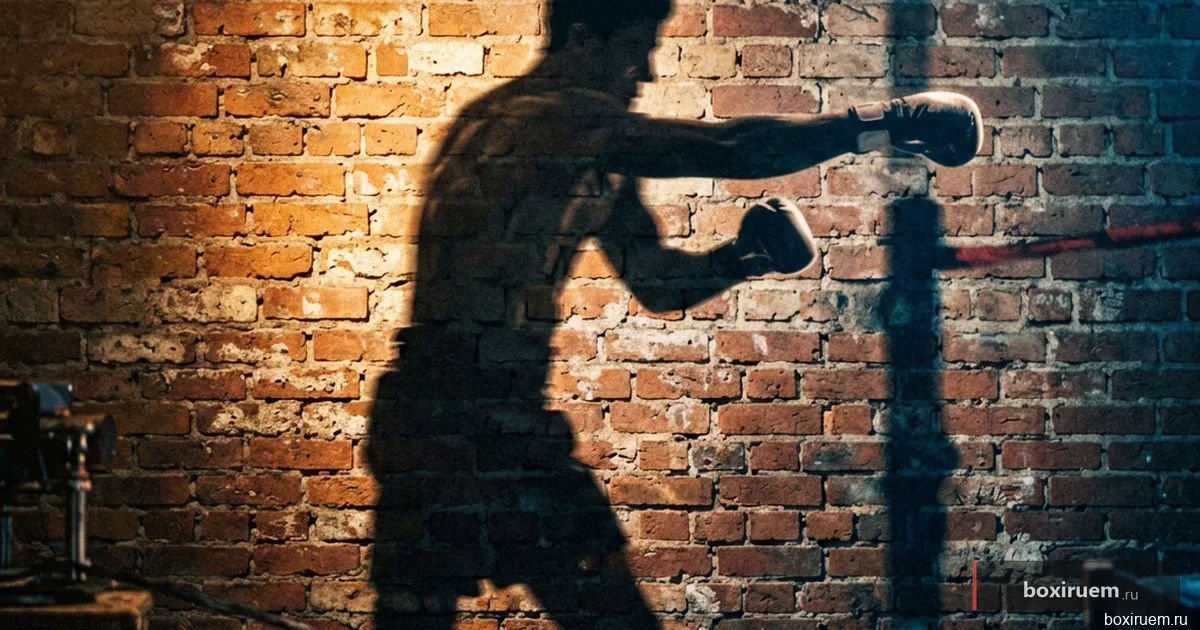 Крупный план боксерской перчатки в момент удара, динамичное размытие